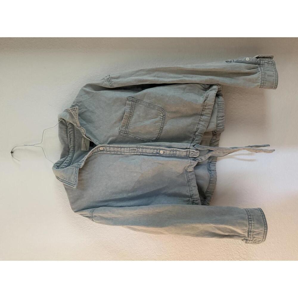 Universal Thread Cropped Denim Jacket - image 2